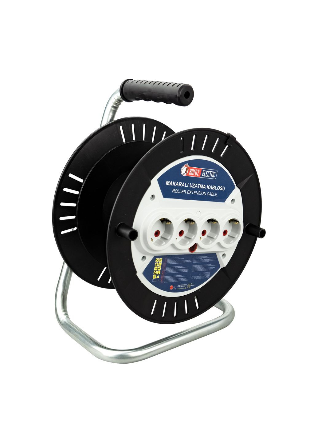 Удлинитель на катушке без кабеля с заземлением (катушка для удлинителя) Horoz Electric (337360042)