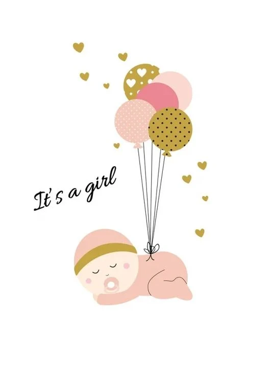 Постер в рамці Полотно It is girl ProDobro (365442100)