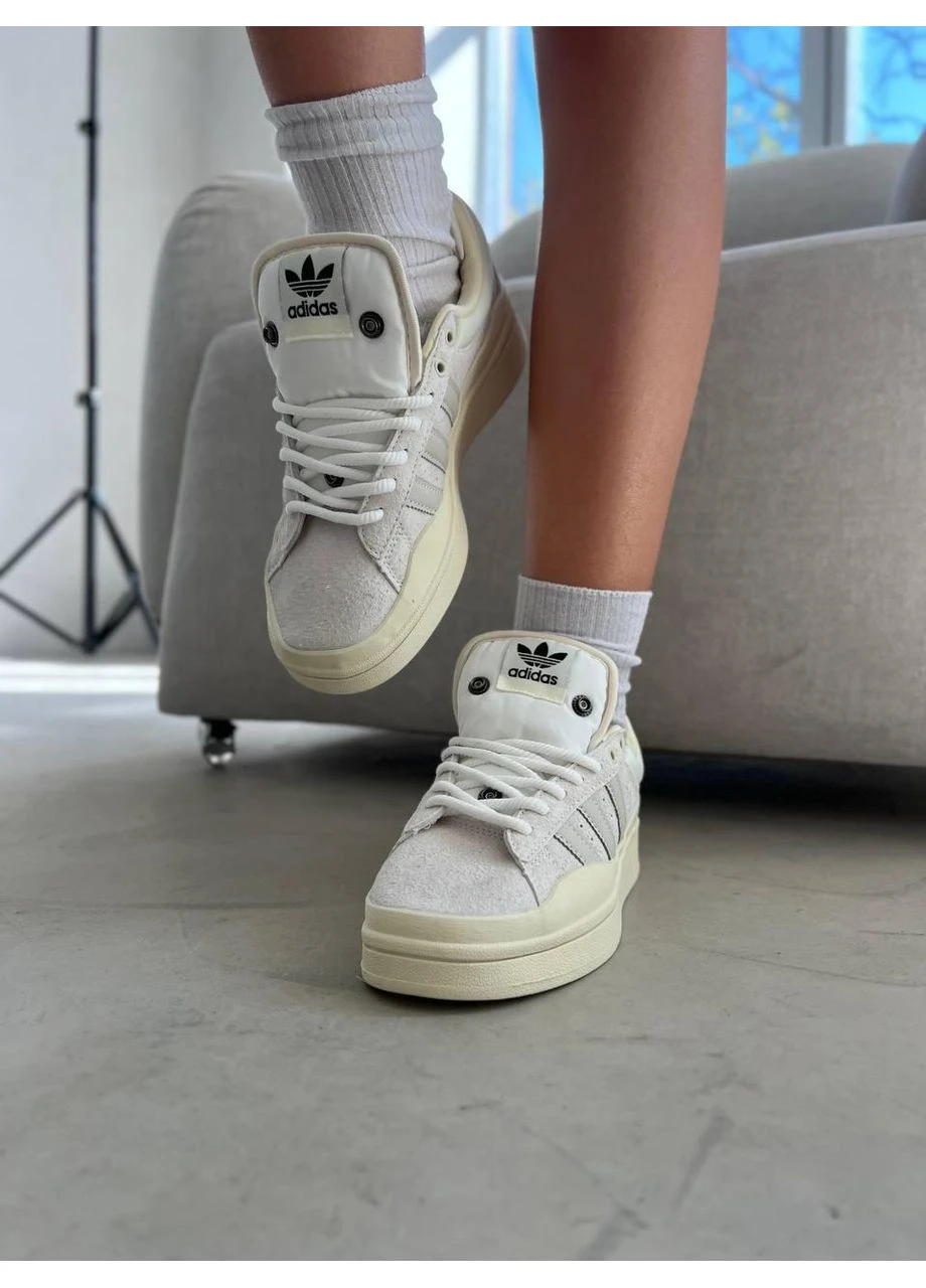 КРОССОВКИ ЖЕНСКИЕ ADIDAS CAMPUS X BUNNY BEIGE V2 АДИДАС КАМПУС БЕЖЕВЫЕ No Brand бежевые демисезоны (391017800)