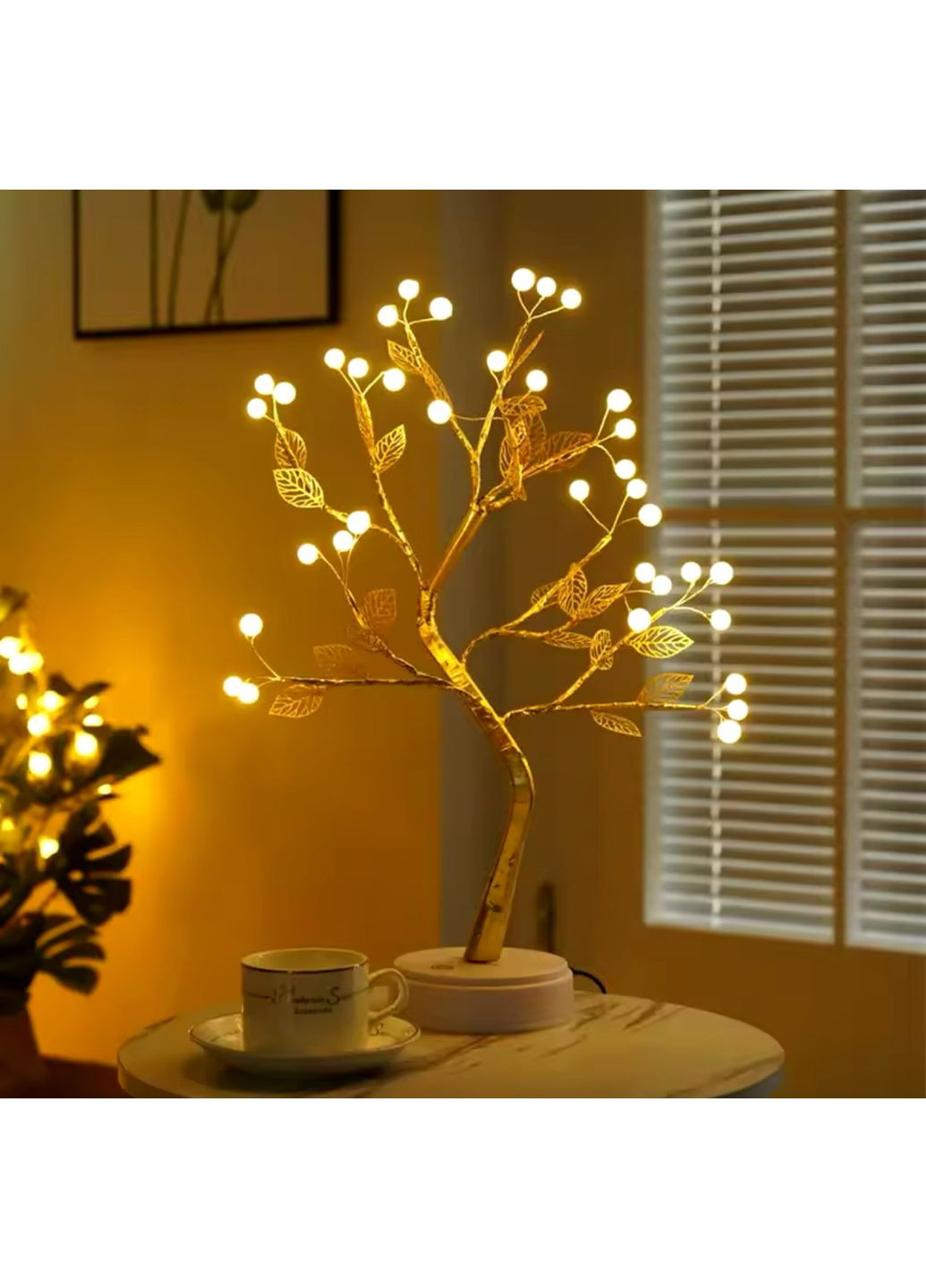 Декоративний світильник "Дерево Бонсай" з LED-лампочками No Brand (315034644)