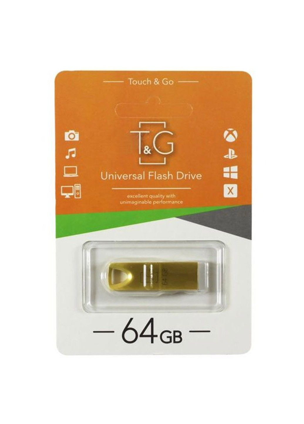 Флеш-драйв USB Flash Drive 117 Metal Series 64GB T&G (291880134)