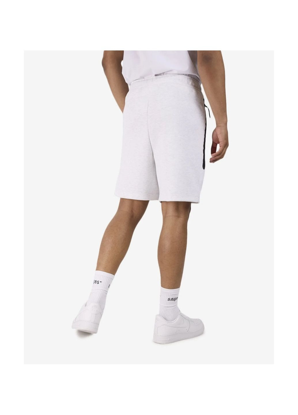 Шорты мужские Tech Fleece Shorts White Nike (366039171)