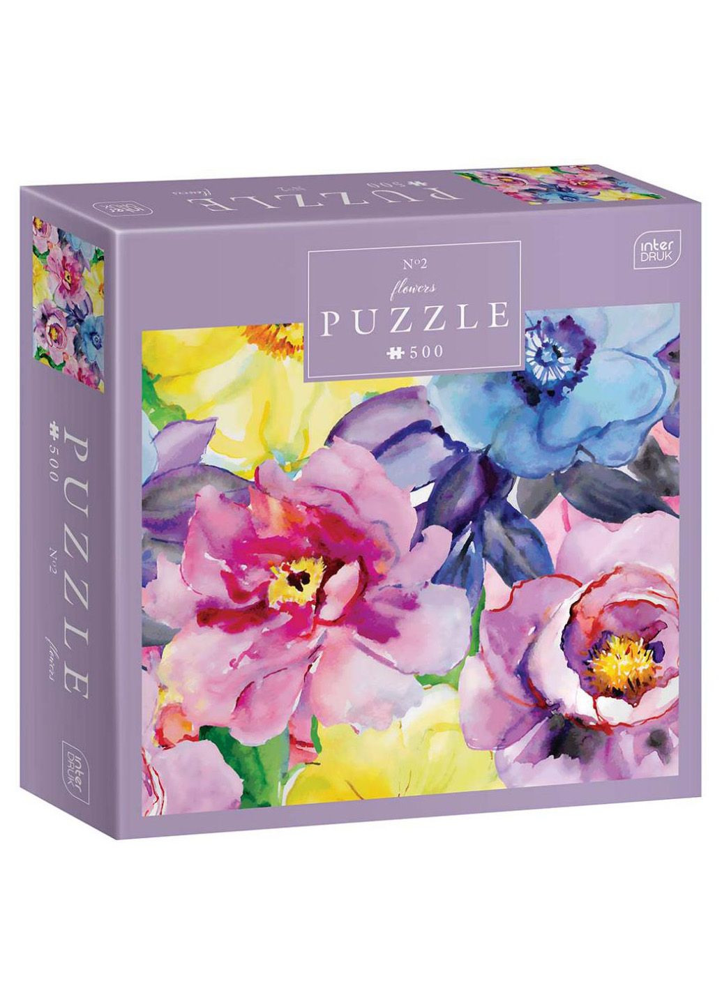 Пазли тришарові Flowers 2 (500 шт.) Interdruk (257399734)