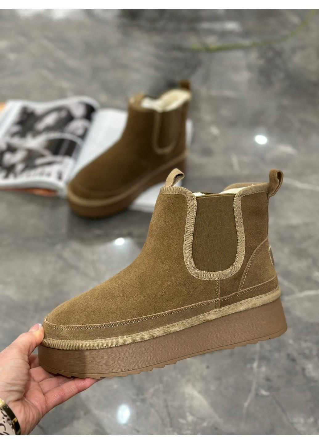 Замшеві уггі на овчині UGP400-2 Stilli (316393561)