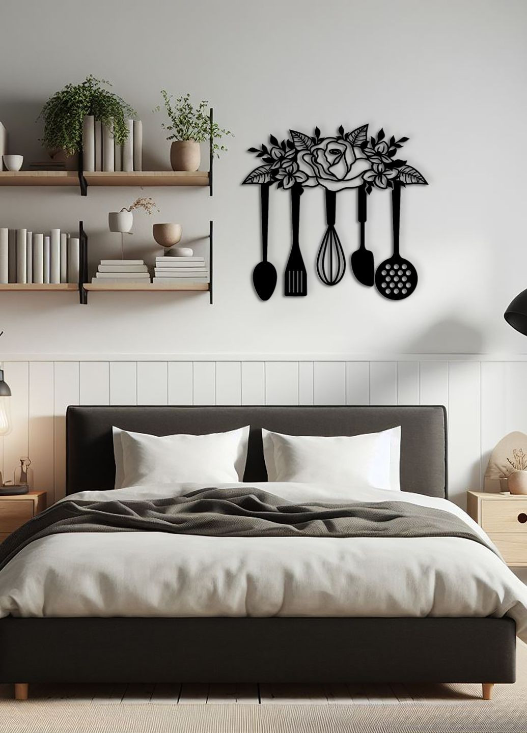 Сучасна картина на кухню, декор в кімнату "Кухонний інвентар", стиль лофт 30х33 см Woodyard (291882398)