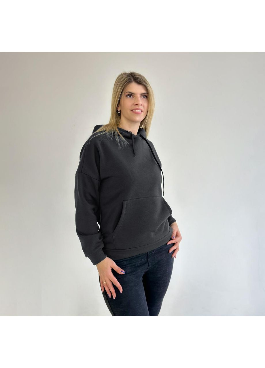 Однотонный батник с капюшоном Fashion (360603221)