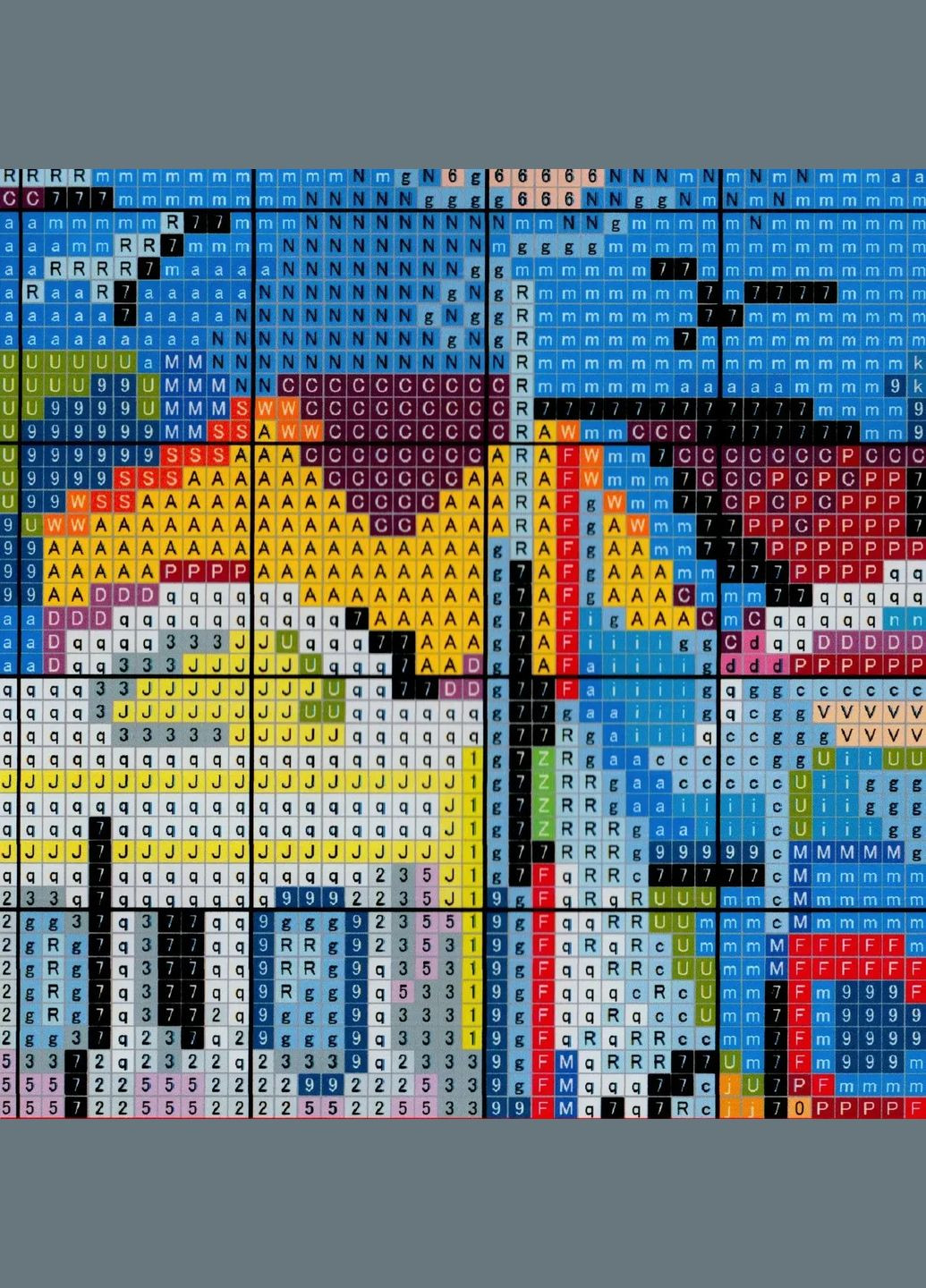 Набор для вышивания по нанесённой на канву схеме "Seaside". AIDA 14CT printed 40*32 см Joy Sunday (313612980)