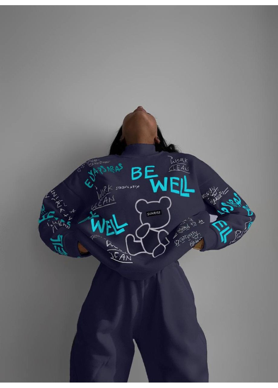 Яркий женский костюм из утепленной тринитки на флисе. Vione (367077618)