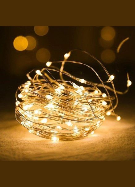 Гирлянда Xmas «Роса», батарейки, 3 м, теплый свет на 3 батарейки (HA-50) No Brand (337515031)