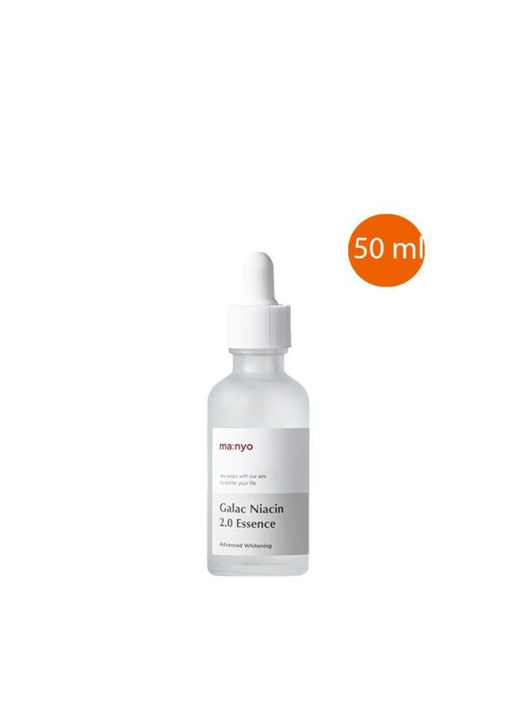 Эссенция усилена с галактомиссисом и ниацинамидом Manyo Galac Niacin 2.0 Essence 50 ml Manyo Factory (308845286)