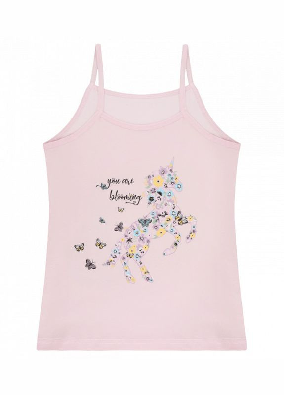 Майка на тонких бретелях с принтом для девочек Donella (313426759)