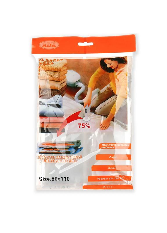Вакуумные пакеты для хранения вещей 80х110 см (1шт.) (V-S) No Brand (334011230)