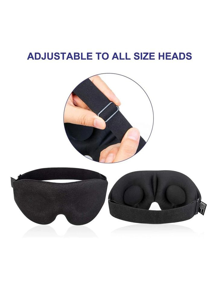 Маска для Сна из Шелка W32 с Эффектом Памяти 3D Дышащая для Женщин и Мужчин (5024406) Clefers (302087331)