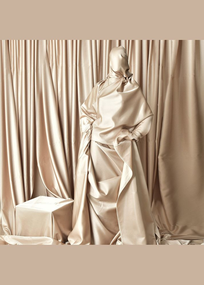 Ткань однотонная портьерная Пижон V-1301 св/беж No Brand (321991348)