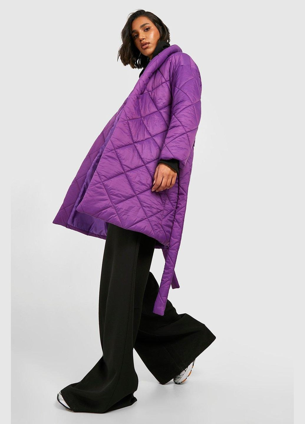Бузкова демісезонна куртка подовжена Boohoo