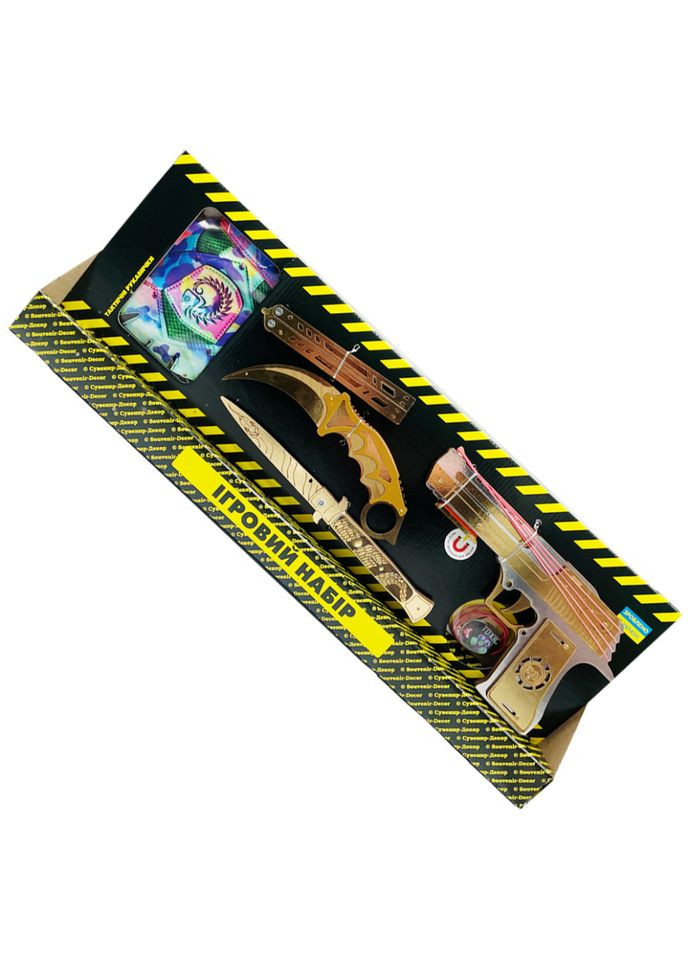 Сувенирный игровой набор Big Box "Gold 1" BB-G1 дерево No Brand (316524404)