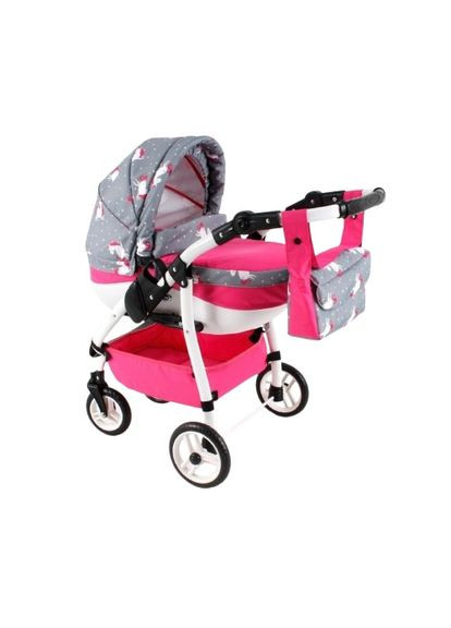 Коляска для куклы Lily Sport, серо-розовый () Adbor LS-24 (360961526)