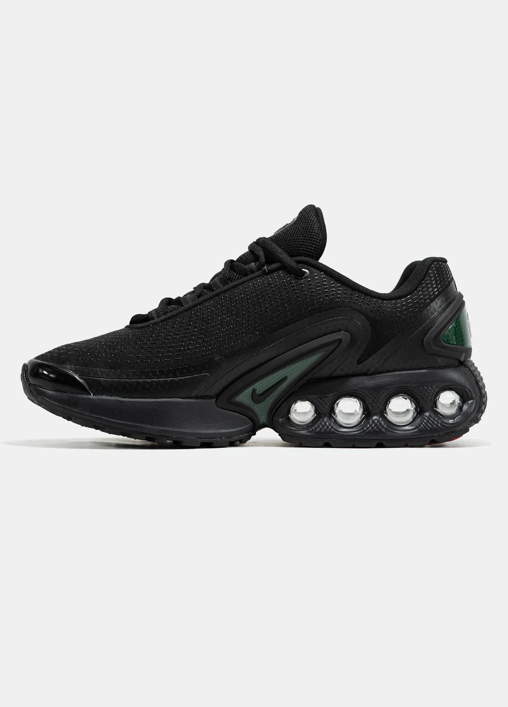 Чорні Осінні кросівки чоловічі і жіночі nike nike air max dn x supreme black green | найк аір макс супрім чорні No Brand