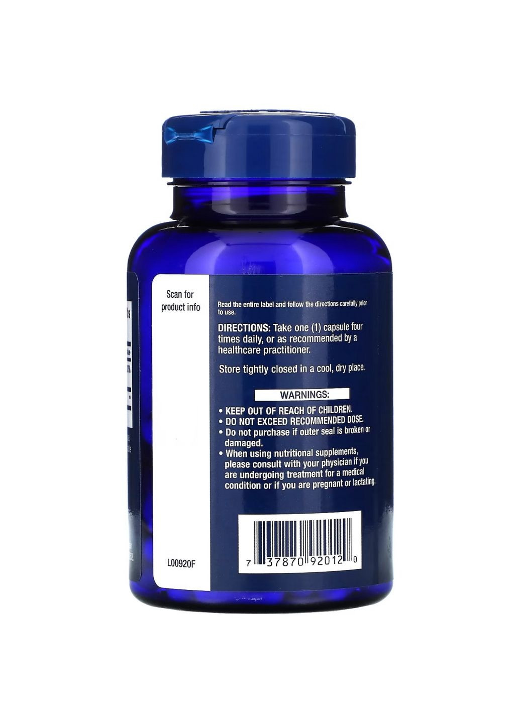 Витамины и минералы Benfotiamine with Thiamine, 120 вегакапсул Life Extension (293421599)