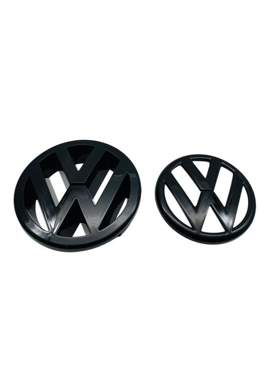 Емблема передня+задня Golf V (GTI) чорний глянець (d=125 мм+110 мм) пластик Volkswagen (369610459)