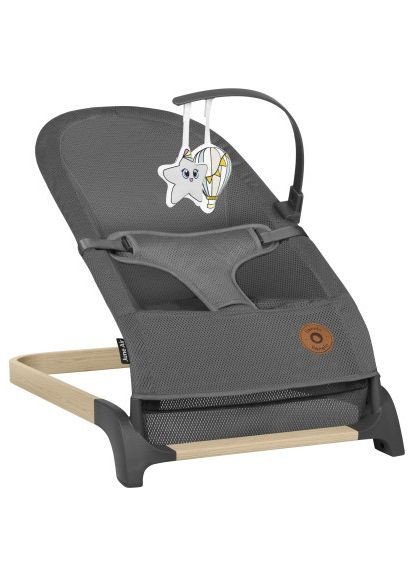 Крісло-гойдалка (LO-JUNE AIR GREY GRAPHITE) Lionelo шезлонг June air grey graphite (370018664)