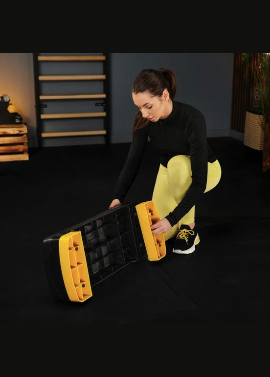 Степь платформа TX-030AS 3 уровневая черно-желтая TREX Sport (347601104)