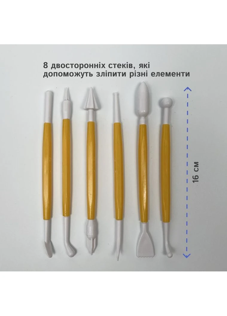 Творчий набір для ліплення з самозастигаючої глини на 0,5 кг для дітей та дорослих No Brand (366890052)