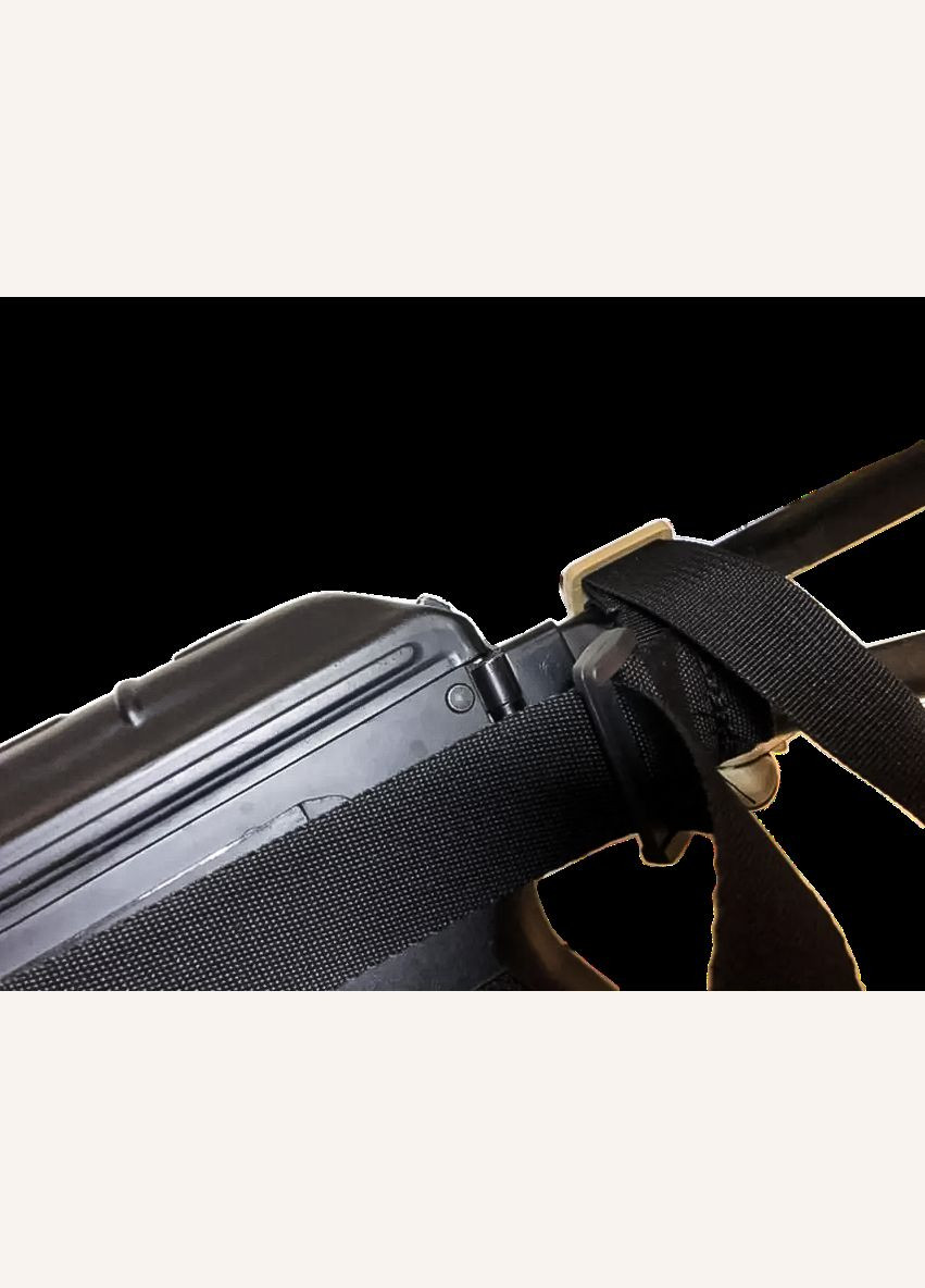 Ремінь збройовий триточковий тактичний (трикоточка для АК, автомата, нудьги, зброї) колір чорний Сварог (342375306)