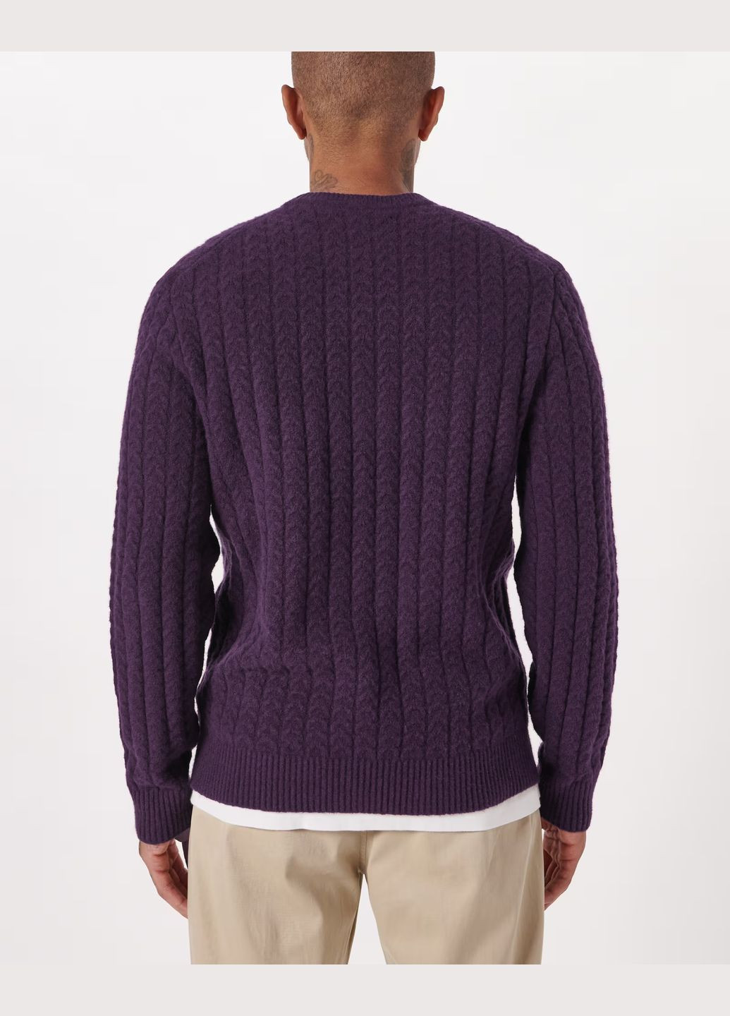 Бордовий демісезонний светр чоловічий - светр af9402 Abercrombie & Fitch