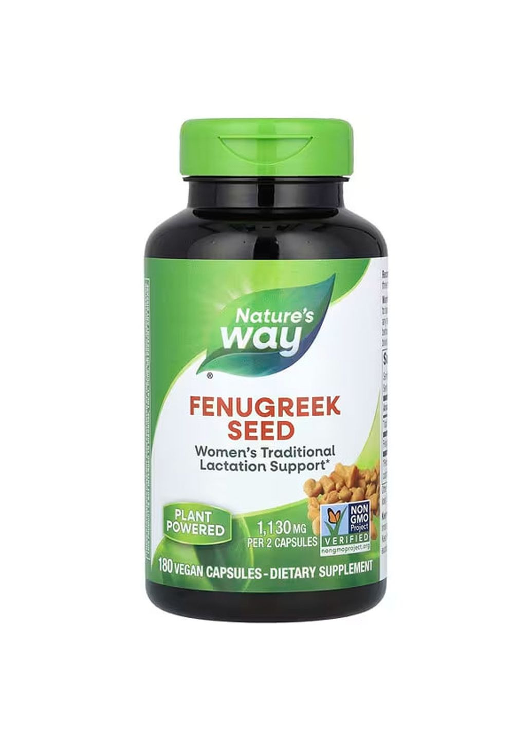 Пажитник, Fenugreek Seed,, семена, 1130 мг, 180 веганских капсул (565 мг на капсулу) Nature's Way (322286760)
