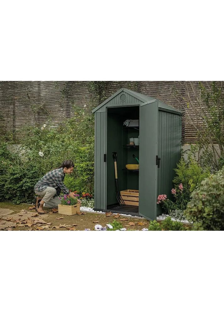 Садовый домик Darwin 4x4 118х117см зеленый 259004 Keter (318435049)