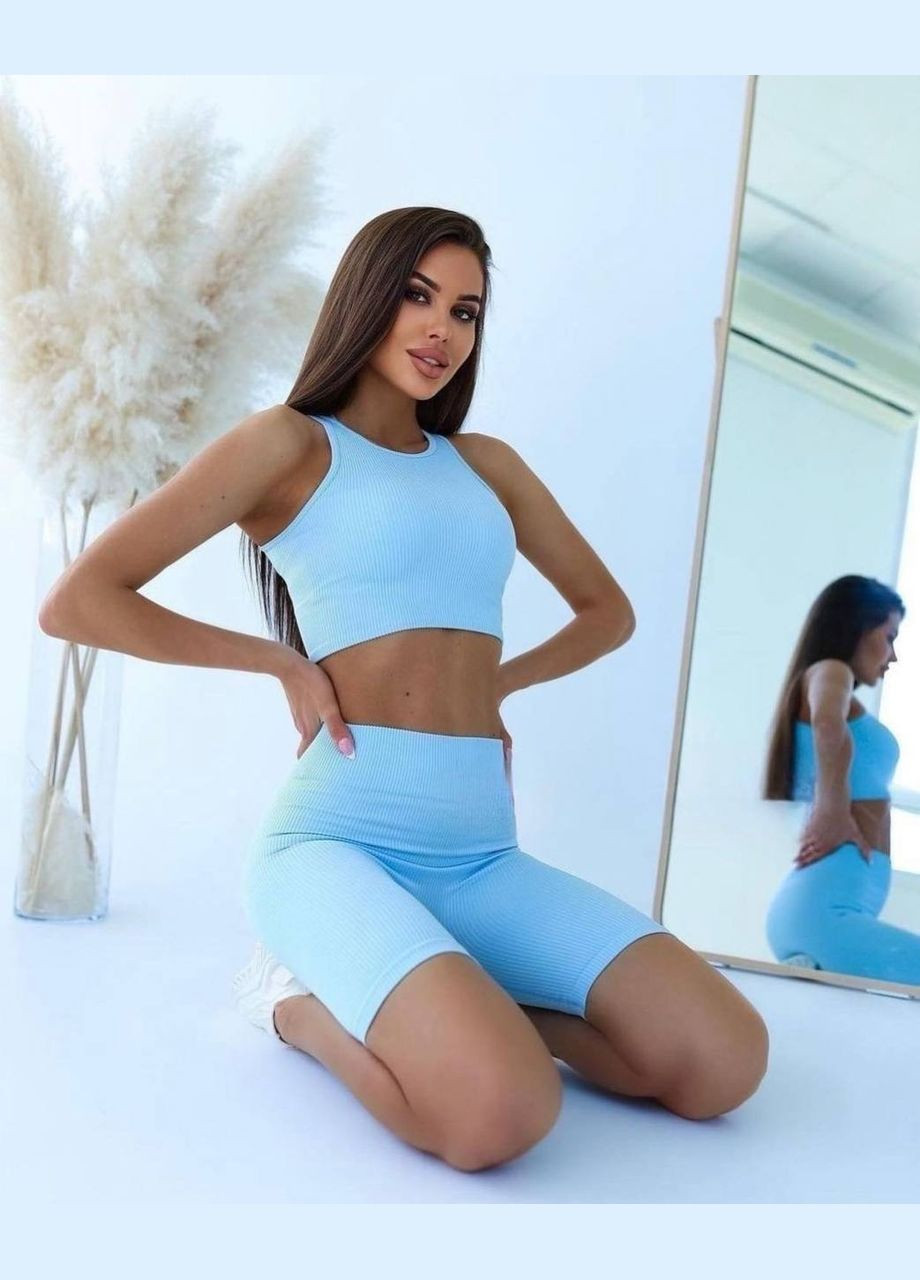 Женский голубой костюм No Brand (341600907)