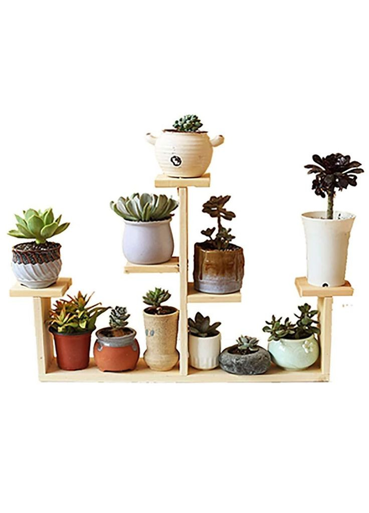 Підставка для квітів з дерева Більбао бланже (ЦВП-001001) No Brand (328224513)