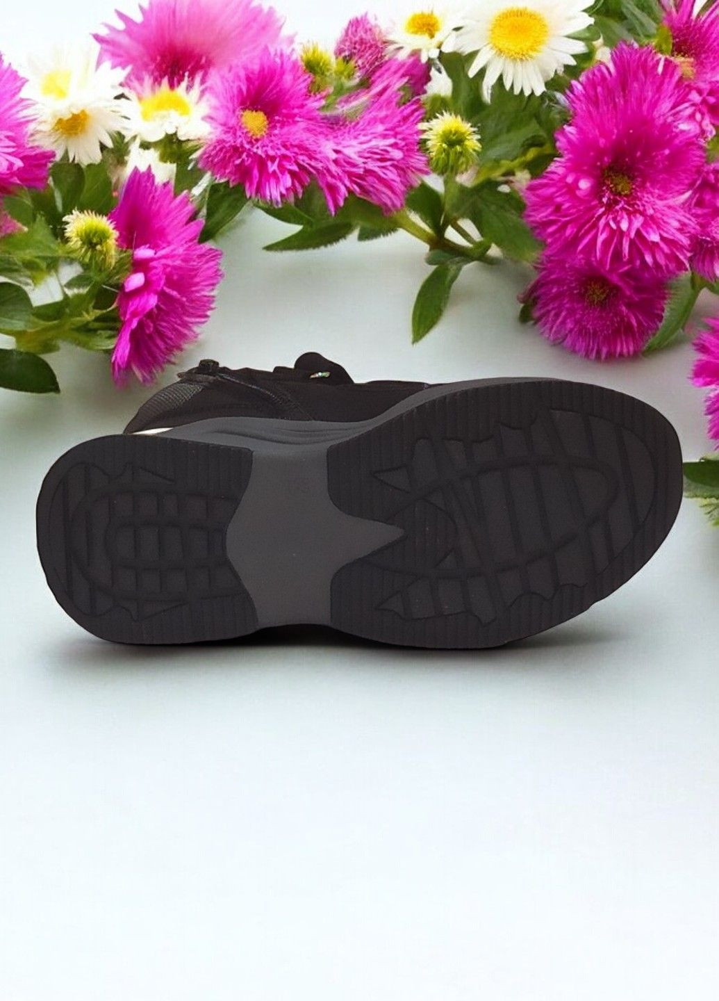 Черные спортивные, повседневные осенние демисезонные ботинки на липучках утепленные для мальчика 515 черные с серым Clibee