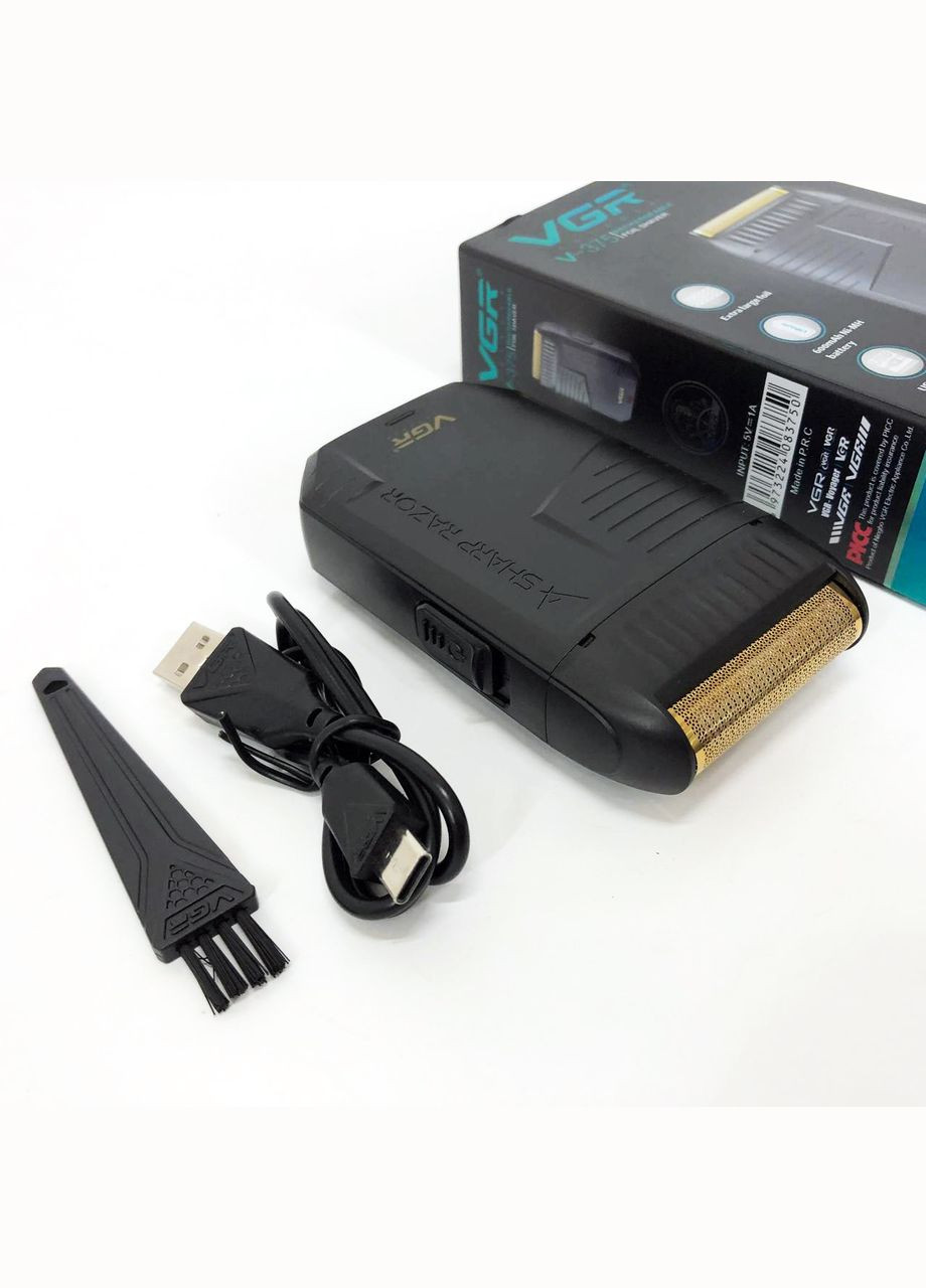 Электробритва-шейвер мужской VGR V-375, Электробритва с насадками для бороды, JU-812 Портативная бритва No Brand (351486169)