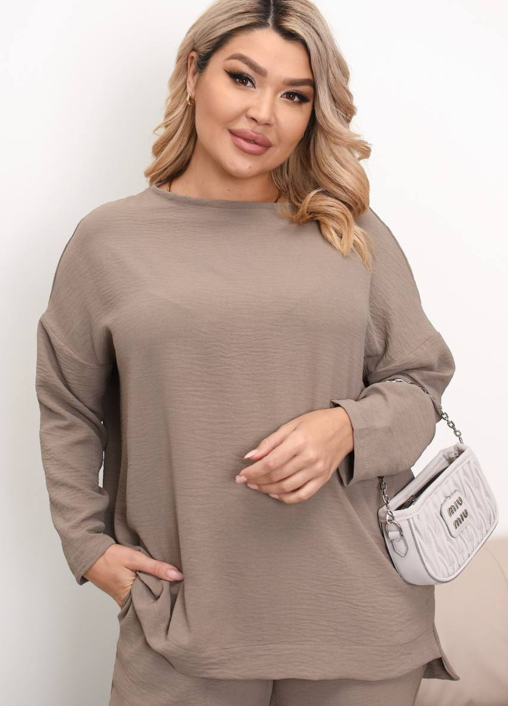 Костюм двойка: Кофта свободного кроя и брюки. Tik-Tak (326769832)