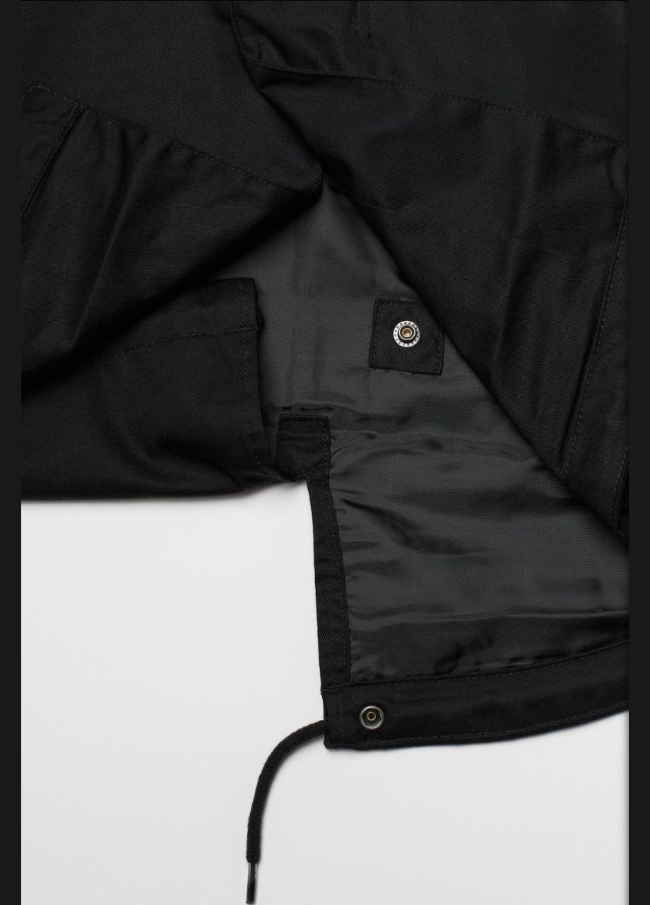 Черная демисезонная парк весенне-осенний H&M