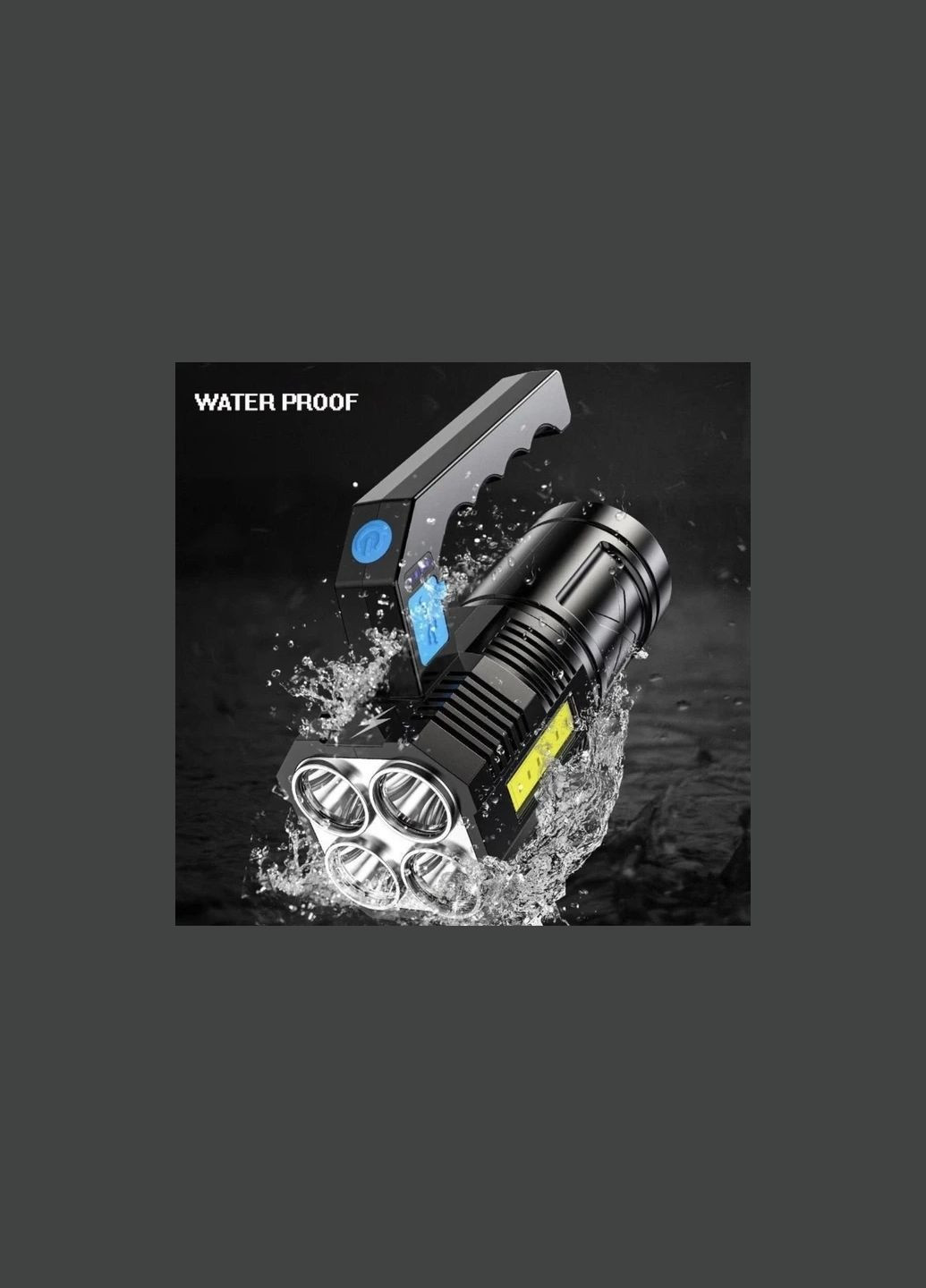 Водонепроникний ліхтарик з USB зарядкою No Brand (337990831)