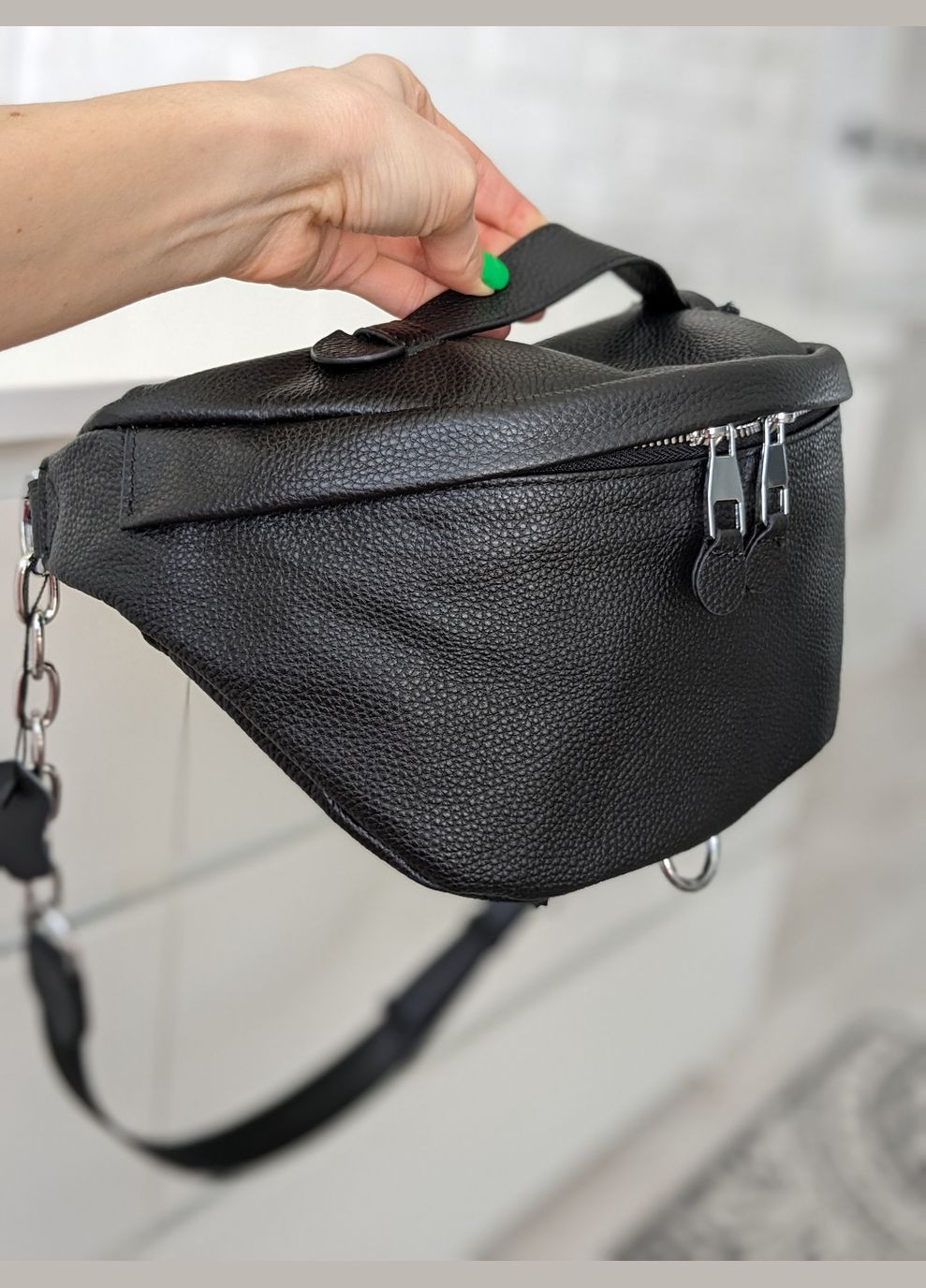 Сумка-бананка кожаная Vishnya (283018047)