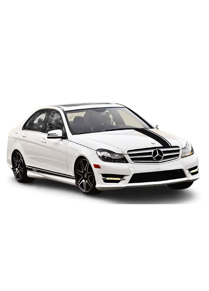 Полосы на авто 3D TUNING STUDIO Mercedes Benz C Class W204 1150х718х0.060мм No Brand (362499445)