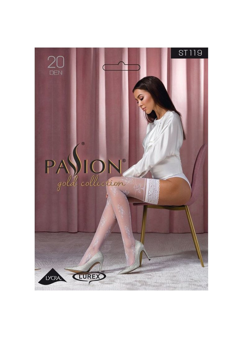 Чулки ST119 белые - CherryLove Passion (282966123)