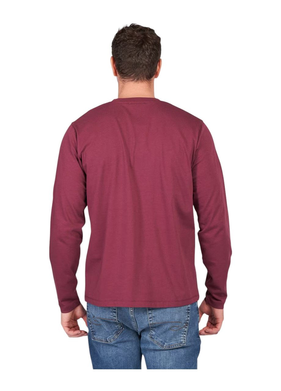 Бордовый лонгслив Lee Cooper