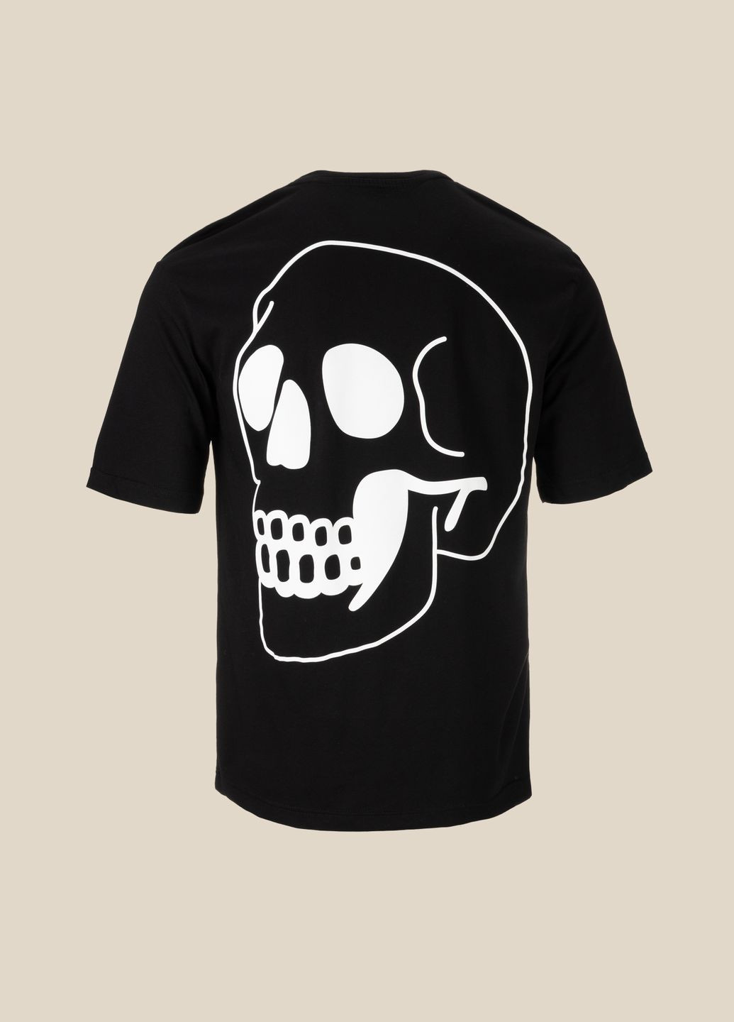 Черная футболка с принтом мужская p-mb02304 черный shop (2000990527349) LAWA