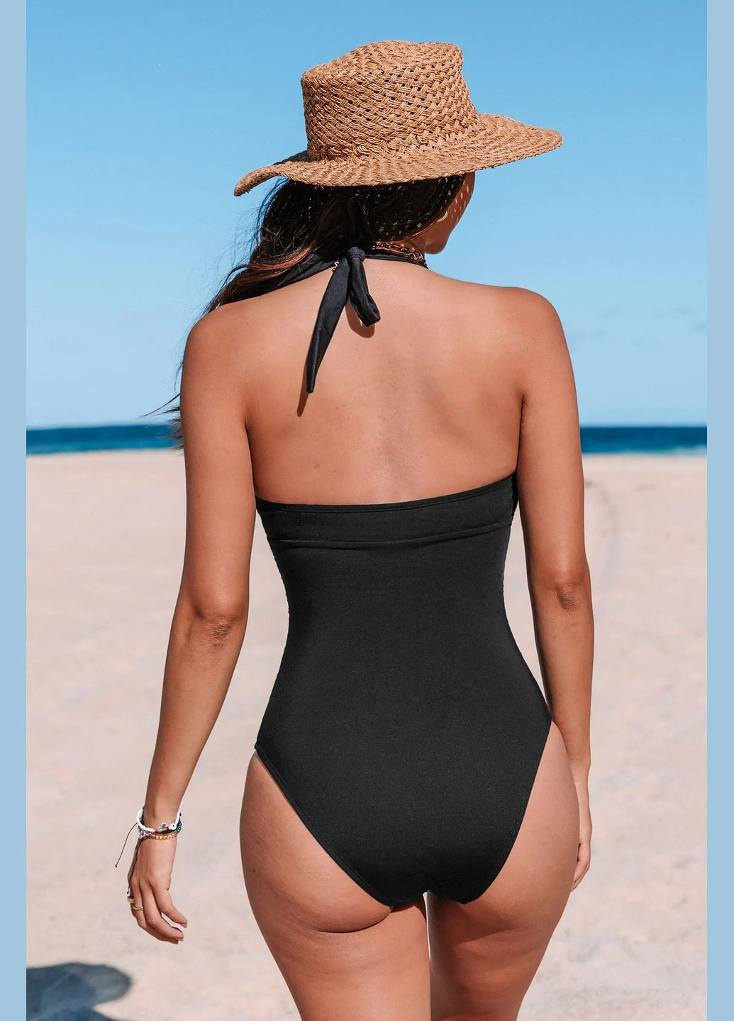 Чорний літній купальник CUPSHE