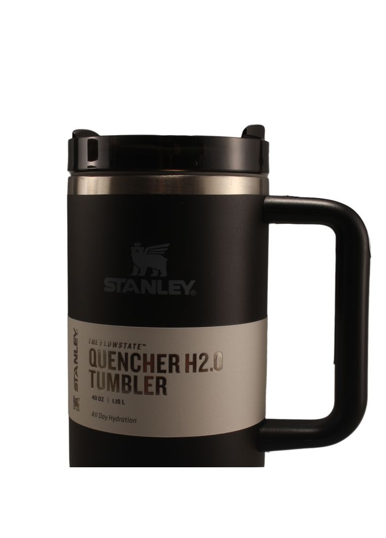 Термос термочашка Quencher H2.0 Tumbler з нержавіючої сталі Black 1,18 л KT6007802 Stanley (315833212)