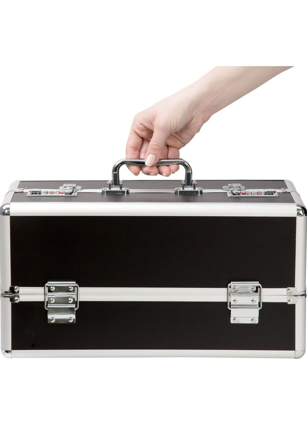 Большой кейс для хранения секс-игрушек BMS Factory Large Lokable Vibrator Case Black, кодовый замок PowerBullet (298748186)
