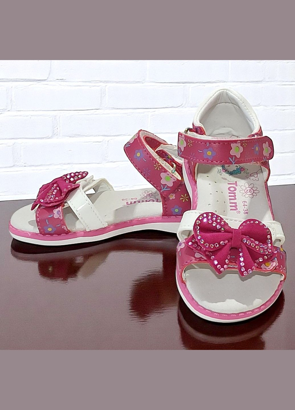 Ортопедичні босоніжки відкриті сандалії на липучках для дівчинки ТОМ М Tom.M (336147425)