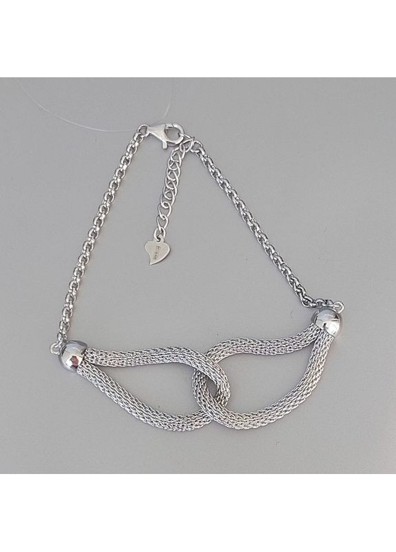 Срібний жіночий браслет «Вишуканий Вузол» з регульованим розміром 16.5–19 см No Brand (358929468)