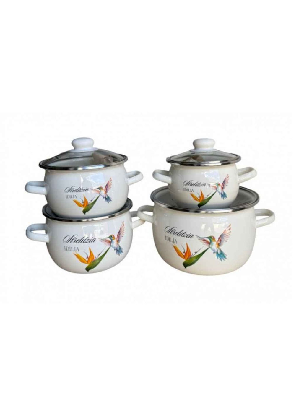 Комплект посуды 4 предм. I6929 "Колибри (молочная)" Idilia (363328902)