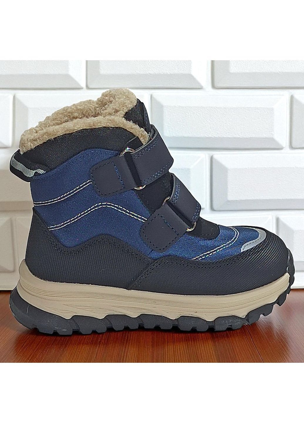 Зимові дутики на липучках, зимові черевики на овчині для хлопчика, термочеревики для хлопчика Biki (372925363)